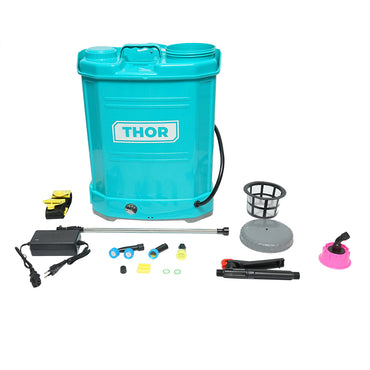 Electric sprayer pump, 16L tank, 12V/8Ah battery, 4 nozzles, flow rate 4 l/min, pressure 6.8 bar THOR