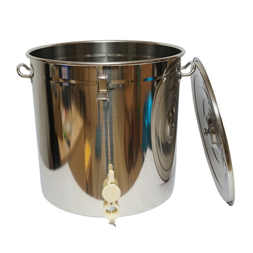Stainless steel honey extractor with lid for 100Kg of honey