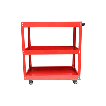 Metal cart on wheels with 3 shelves for tools 760x710x355mm