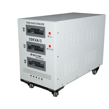 Automatic voltage stabilizer 30KVA, 24KW three-phase with servomotor Breckner Germany