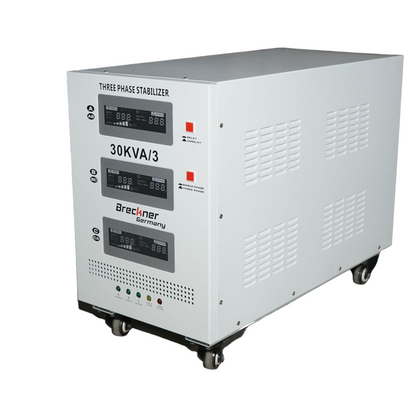 Automatic voltage stabilizer 30KVA, 24KW three-phase with servomotor Breckner Germany