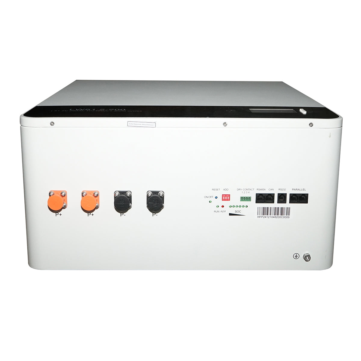 Li-ion LifePo4 Battery 10KWA, 51.2V, 200Ah with BMS, Bluetooth, LCD display, temperature protection Leoch, parallel connection Battery