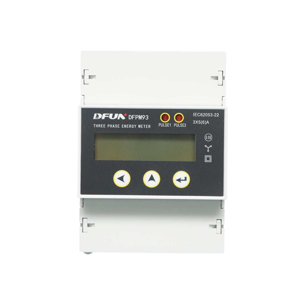 DFUN DFPM93 power relay, smart meter, three-phase 3x220-380V, 6400imp/Kwh with digital fuse, Split Core transformer 600V, 200A/5A, 50-60Hz