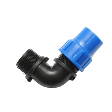 Cot compression fitting with external thread D20mmx3/4 for irrigation systems