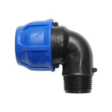 Compression fitting with external thread D32mmx1 toll PN16, for irrigation systems
