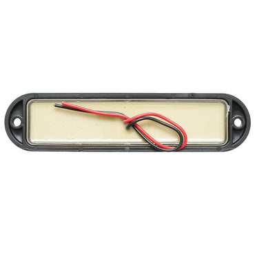 Side marker lamp LED 12-24V, white 155x37mm, black frame Breckner Germany