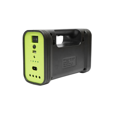 Portable LED lighting kit with 3 bulbs/projector, solar panel, and 6V, 4.5Ah battery for fishing camping GD-12