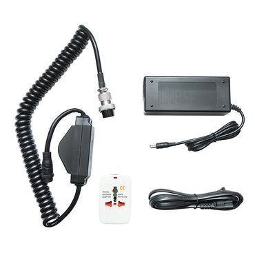 Solar panel cleaning system with 2 brushes, 24V/26Ah battery and arm up to 7.5 m