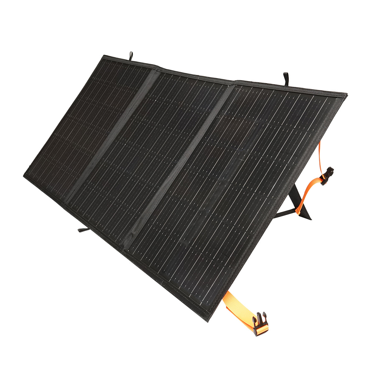 100W monocrystalline photovoltaic solar panel, foldable suitcase type with voltage regulator and USB port Breckner Germany