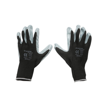 Synthetic rubber work gloves black-grey size 9 Breckner Germany