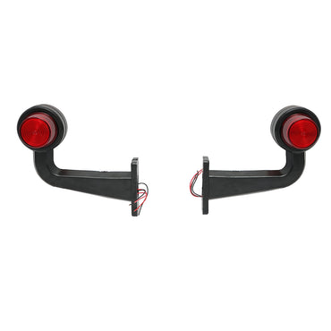 Set of LED side marker lights with arm 12-24V, yellow-red FR0158 Breckner Germany