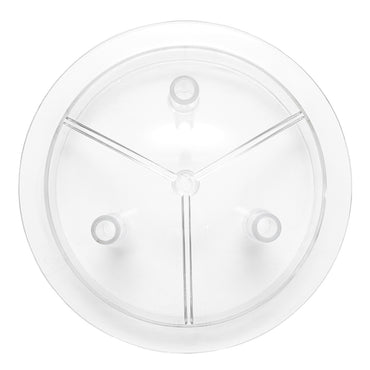 Transparent lid for 40L bottle with 3 outlets for cow milking machine Breckner Germany