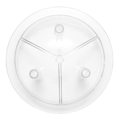 Transparent lid for 40L bottle with 3 outlets for cow milking machine Breckner Germany