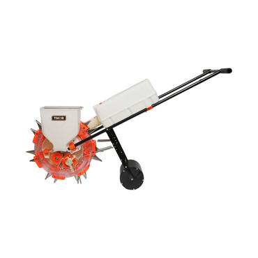 Manual sowing machine with 7 teeth, sowing depth 8cm, seed tank 4L, fertilization box 12L THOR
