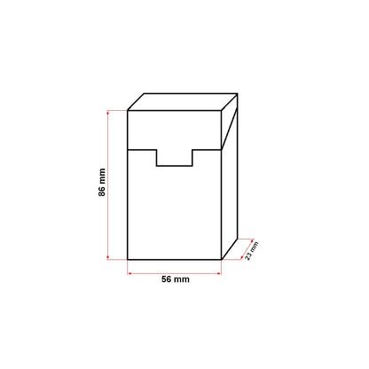 The red leather case for the P22 Breckner cigarette pack