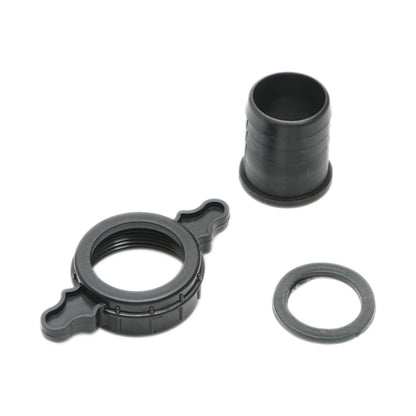 Coupling connector 1.5 inch with nut and PVC gasket for irrigation water hose with internal thread