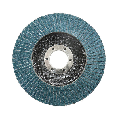 Zirconia abrasive flap disc for grinding metal, stainless steel P100, 115mm Breckner Germany