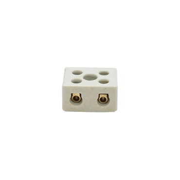 Ceramic connection strip 15A, 2 poles 0.5-6mm Leader