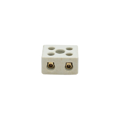 Ceramic connection strip 15A, 2 poles 0.5-6mm Leader