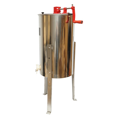 Manual beekeeping centrifuge, stainless steel honey extractor with 3 frames