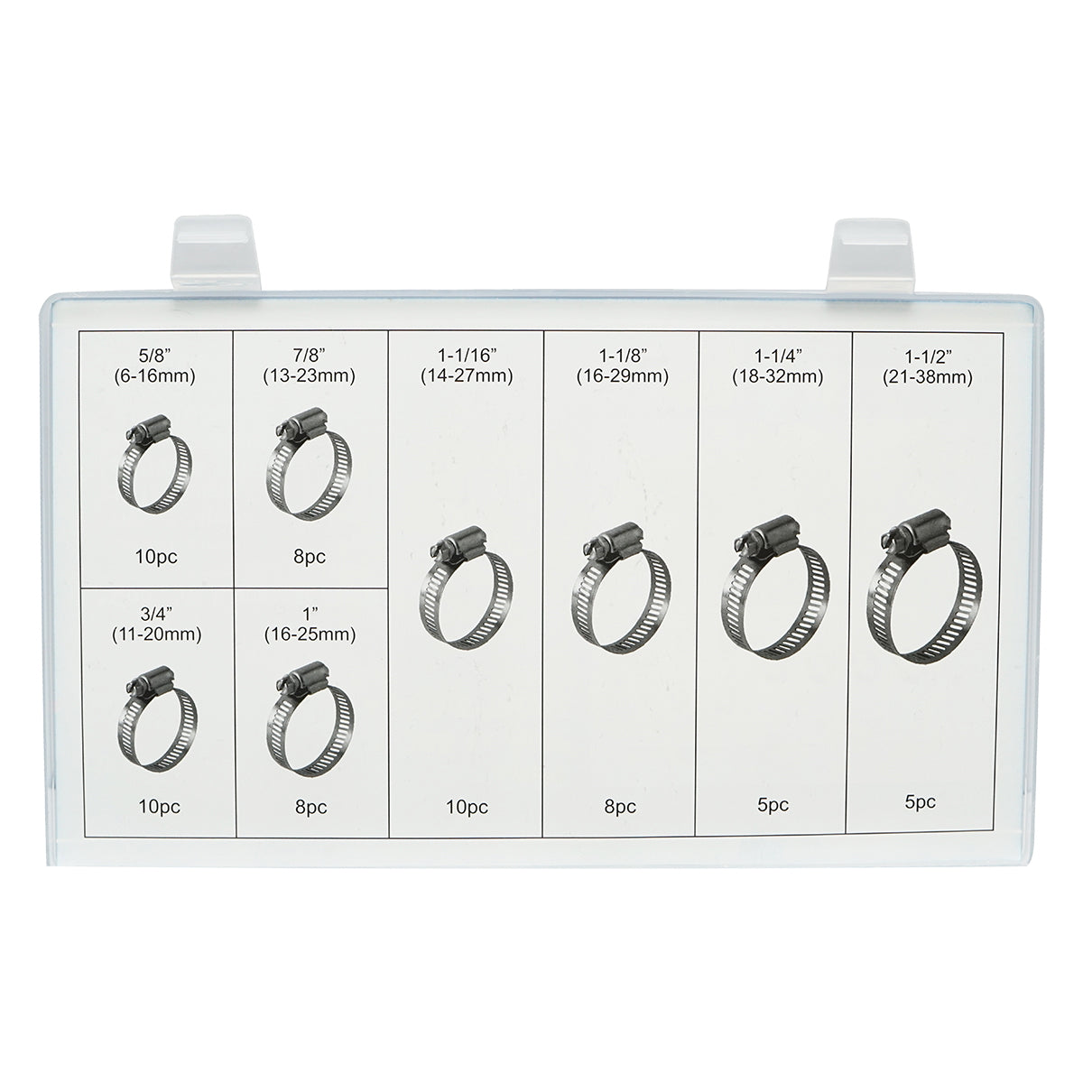 Clamping collar tool kit with screws 64 pieces Breckner Germany