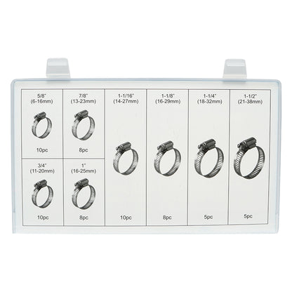 Clamping collar tool kit with screws 64 pieces Breckner Germany