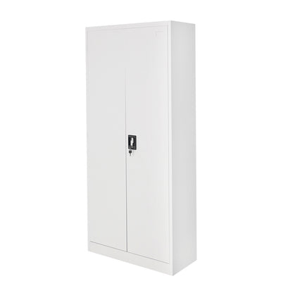 Metal cabinet 1800x800x350mm with 2 secure doors, 4 shelves, gray Breckner Germany