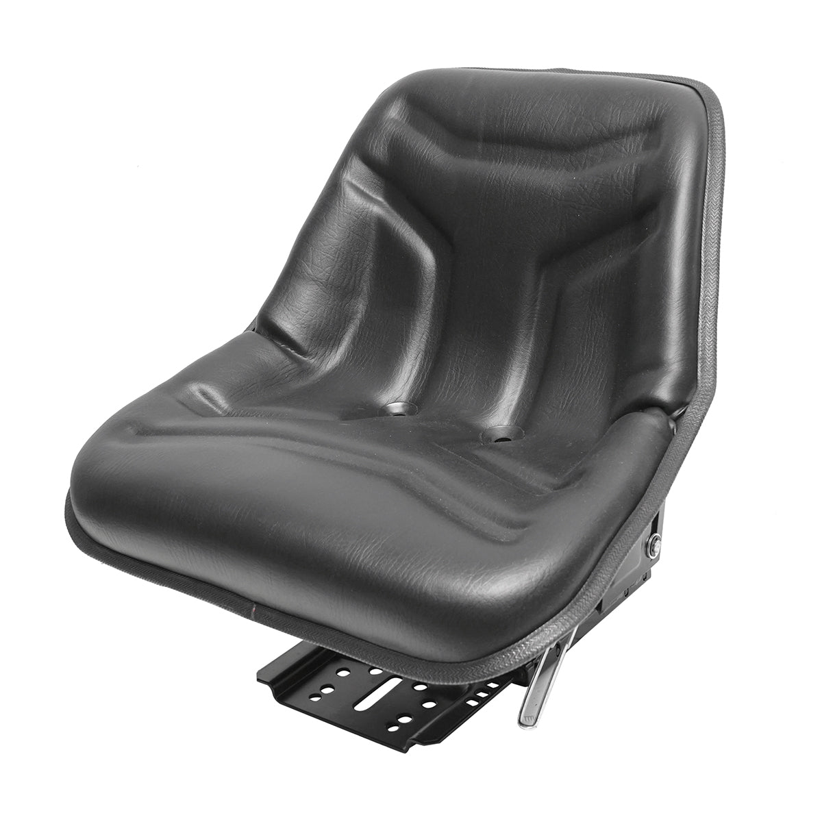 Universal black seat for tractor with height adjustment