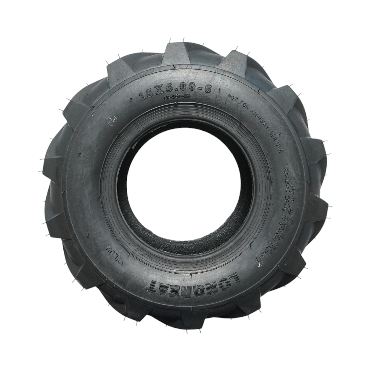 Agricultural tire 13x5.00-6 studded 4PR TL
