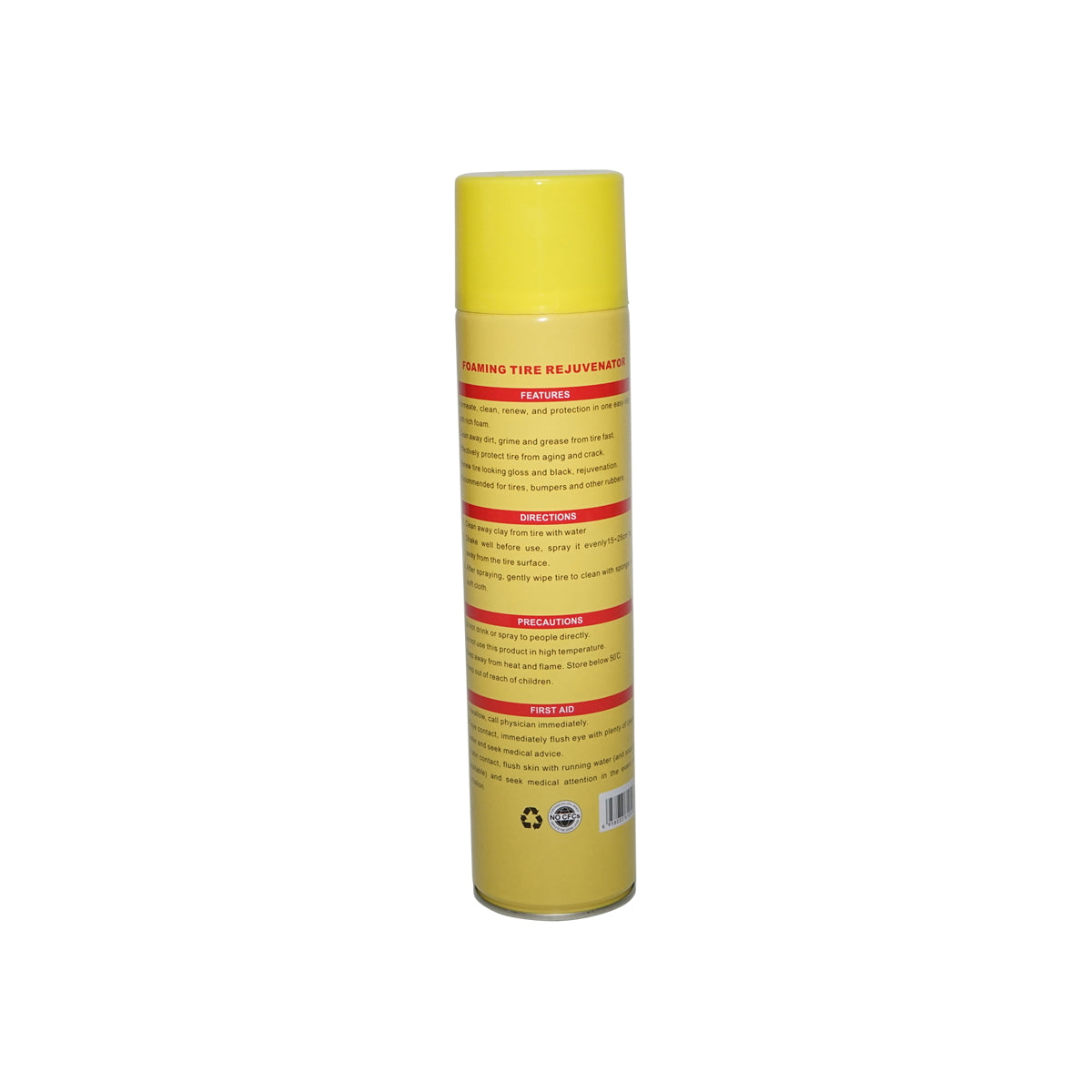 Active foam spray for cleaning tires and rubber 650ml