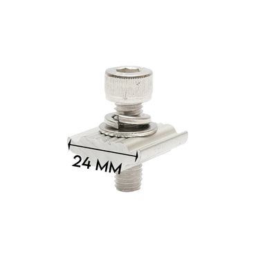 Intermediate clamp 35mm for photovoltaic solar panel system B, 24mm Breckner Germany