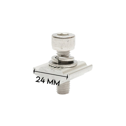Intermediate clamp 35mm for photovoltaic solar panel system B, 24mm Breckner Germany