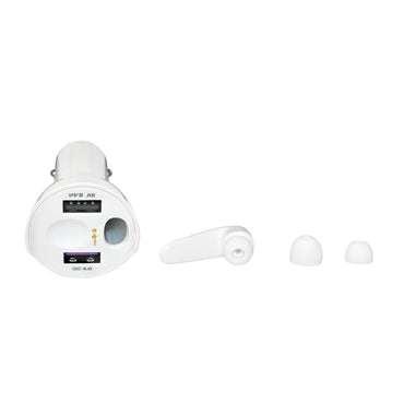 Bluetooth headset with car charger type cigarette lighter