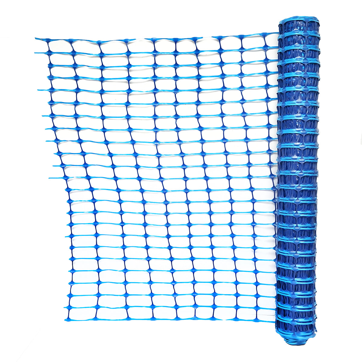 Boundary fence mesh 1mx50m with eyes 70x40mm, 110g/m blue