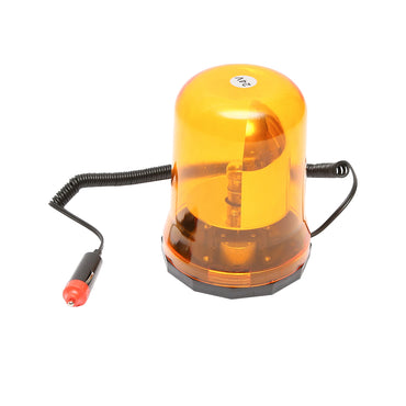 24V yellow beacon with magnetic mount