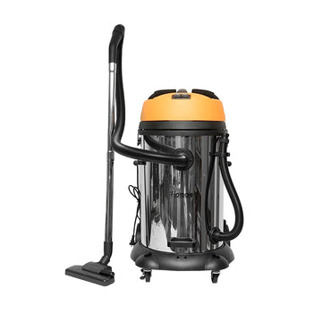 Professional industrial wet/dry vacuum cleaner volume 75L power supply voltage 220V, power 2x1200W stainless steel body Hoteche