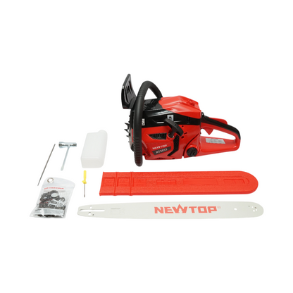 Chainsaw, 2-stroke, 54.5cc, 3HP, 8000rpm with a 20 inch (50cm) blade, accessories included