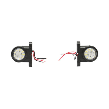Side marker lights with LED 12-24V, red-white FR0102 Breckner Germany