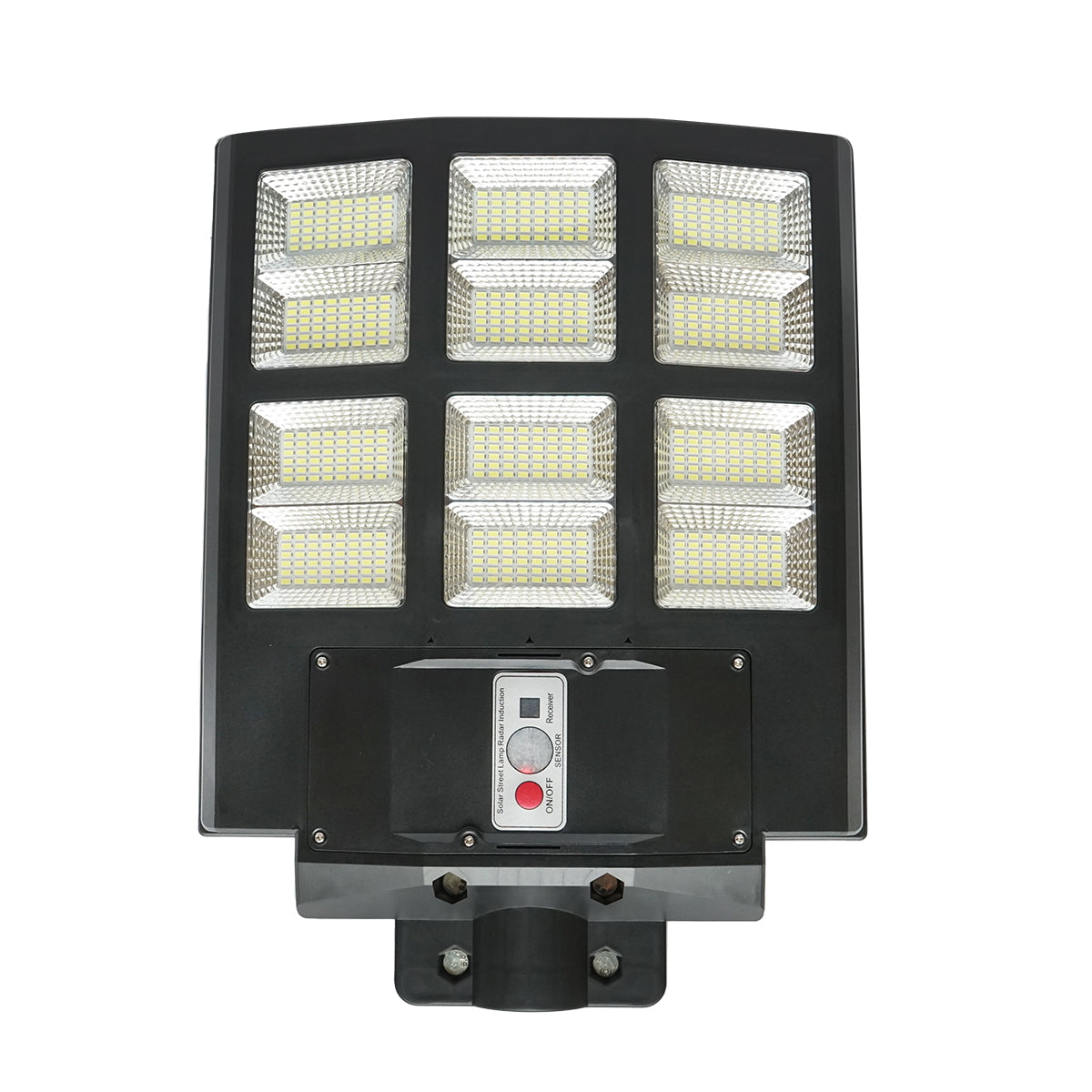600W LED solar lamp with 18W solar panel, LifePo4 battery 3.2V/15Ah, 6500K, 2090lm, motion sensor, remote control, IP65 Breckner Germany