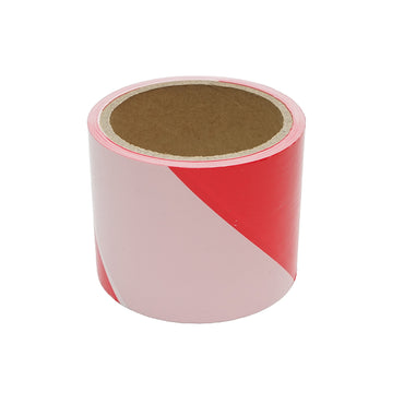 Red/white delimiting and signaling tape 75mmx50m