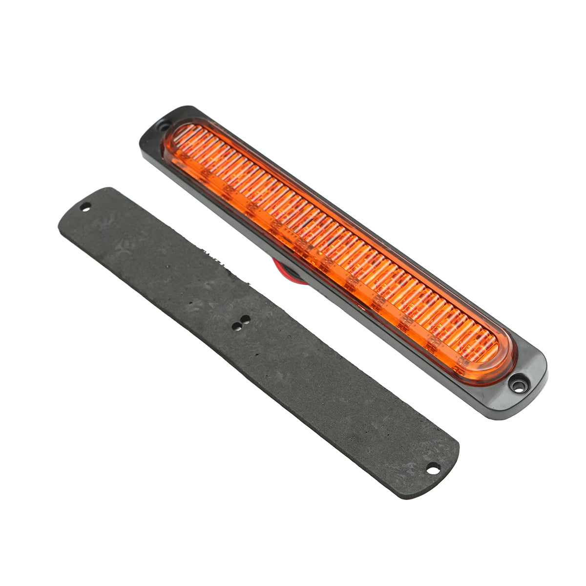 Slim LED side marker lamp 12-24V, yellow 190x30mm Breckner Germany
