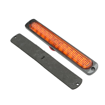 Slim LED side marker lamp 12-24V, yellow 190x30mm Breckner Germany