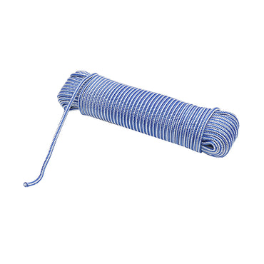 5mm x 25m braided PP rope, white/blue Breckner Germany