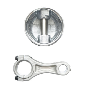 Connecting rod and piston set equipped with 80mm segments, for air compressor Forest Tractor, Perkins engine.