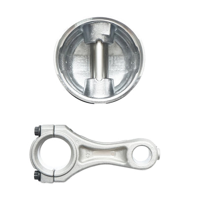 Connecting rod and piston set equipped with 80mm segments, for air compressor Forest Tractor, Perkins engine.
