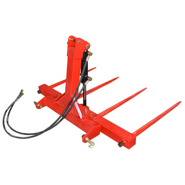 Hydraulic rear fork for loading bales 250kg with 4 spikes 800mm