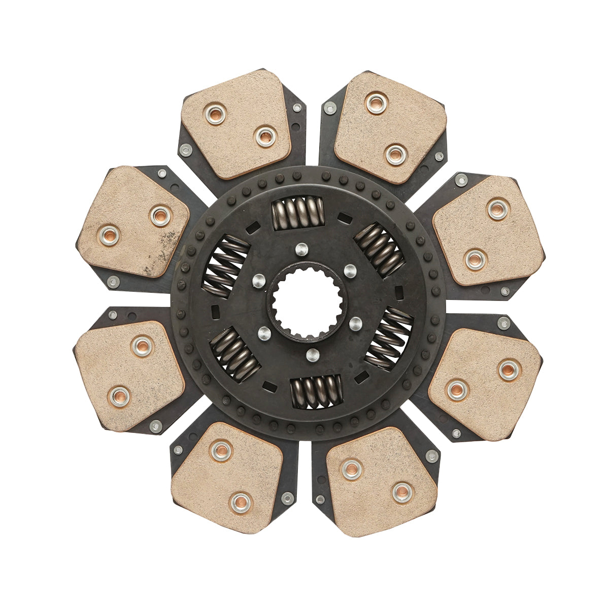 Clutch disc with a 350mm outer diameter, an inner diameter of 45mm, a second inner diameter of 50mm, Z=18 for Fiat OEM 5118453