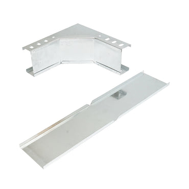 Vertical elbow 90 degrees for ascending from galvanized steel for gutter 100x50mm