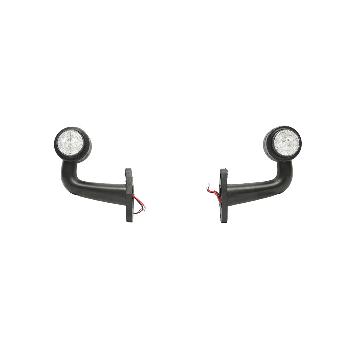 Set of side marker lamps with LED 12/24V, red-white FR0115 Breckner Germany
