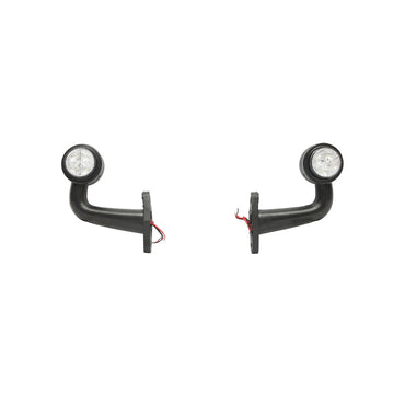 Set of side marker lamps with LED 12/24V, red-white FR0115 Breckner Germany